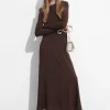& Other Stories Dresses | Open-Back Maxi Dress Brown