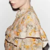 & Other Stories Blouses & Shirts | Oversized Frill Blouse Orange/Green/Pink