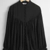 & Other Stories Blouses & Shirts | Oversized Frill Blouse Black
