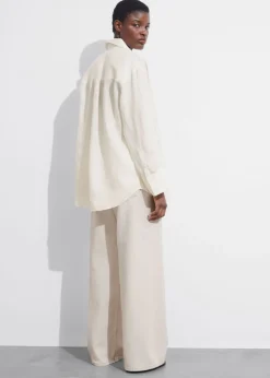 & Other Stories Blouses & Shirts | Oversized Linen Shirt White