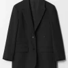 & Other Stories Blazers & Vests | Oversized Wool-Blend Blazer Black