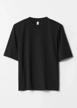 & Other Stories Tops | Padded-Shoulder Cotton T-Shirt