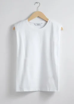 & Other Stories Tops | Padded-Shoulder Tank Top