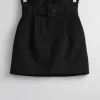 & Other Stories Skirts | Paperbag Waist Mini Skirt Black