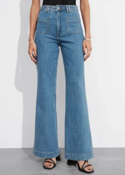 & Other Stories Jeans | Patch-Pocket Bootcut Jeans