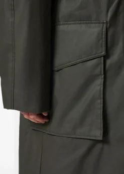 & Other Stories Outerwear | Patch-Pocket Cotton Coat Green