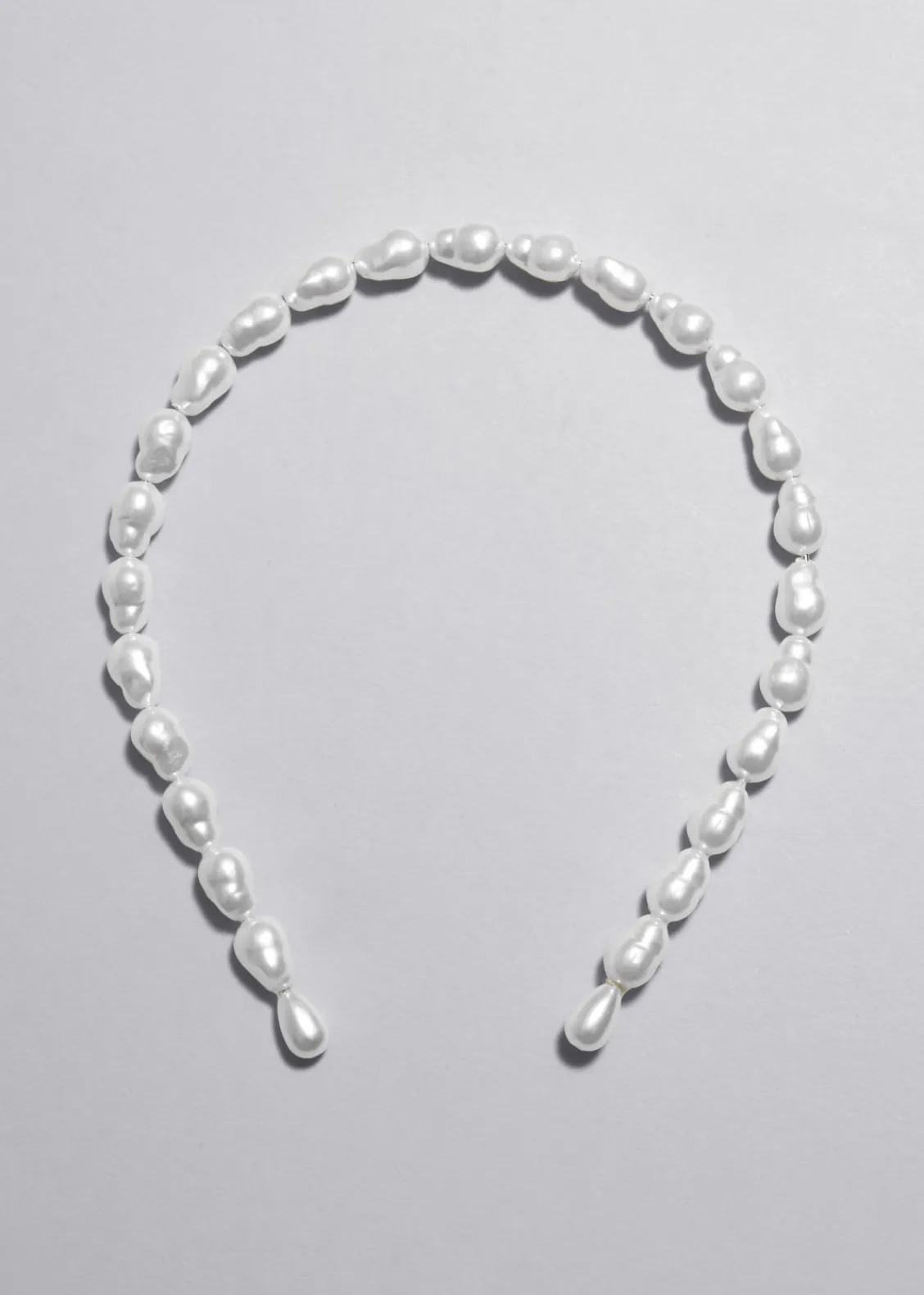 & Other Stories Hair Accessories | Pearl Alice Band Ivory