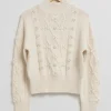 & Other Stories Sweaters & Knits | Pearl Bead Cable Knit Sweater Cream