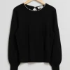 & Other Stories Sweaters & Knits | Pearl Bead-Trimmed Sweater Black
