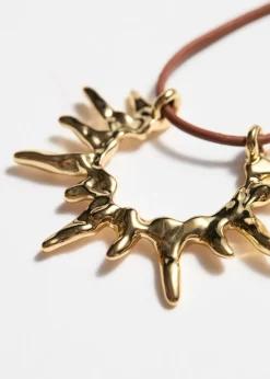 & Other Stories Necklaces | Pendant Cord Necklace Gold