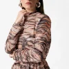 & Other Stories Tops | Peplum Top Gold/Black Stripes
