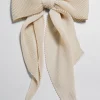 & Other Stories Hair Accessories | Pleated Bow Hair Clip Beige