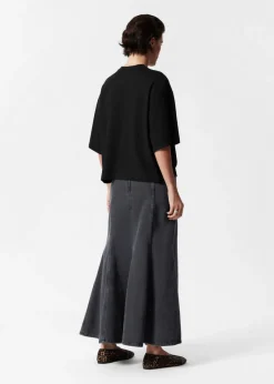 & Other Stories Skirts | Pleated Denim Maxi Skirt