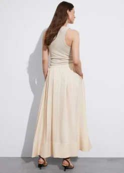 & Other Stories Skirts | Pleated Drawstring Midi Skirt