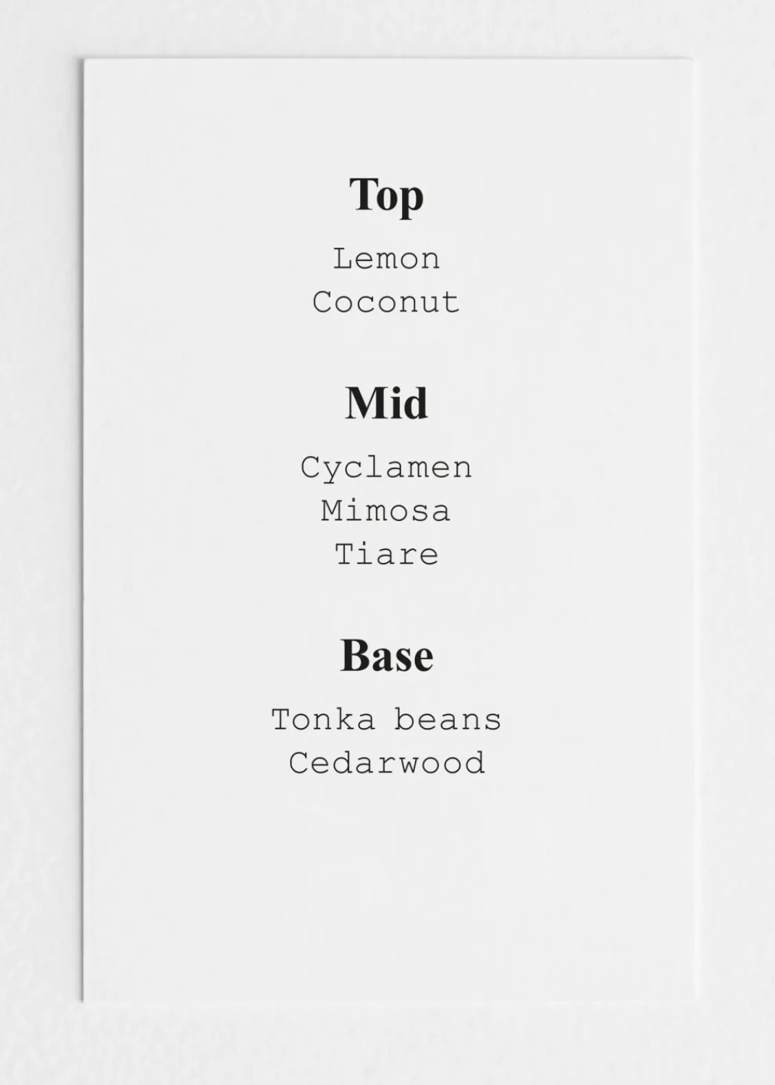 & Other Stories Fragrances | Poem A Day Eau De Toilette