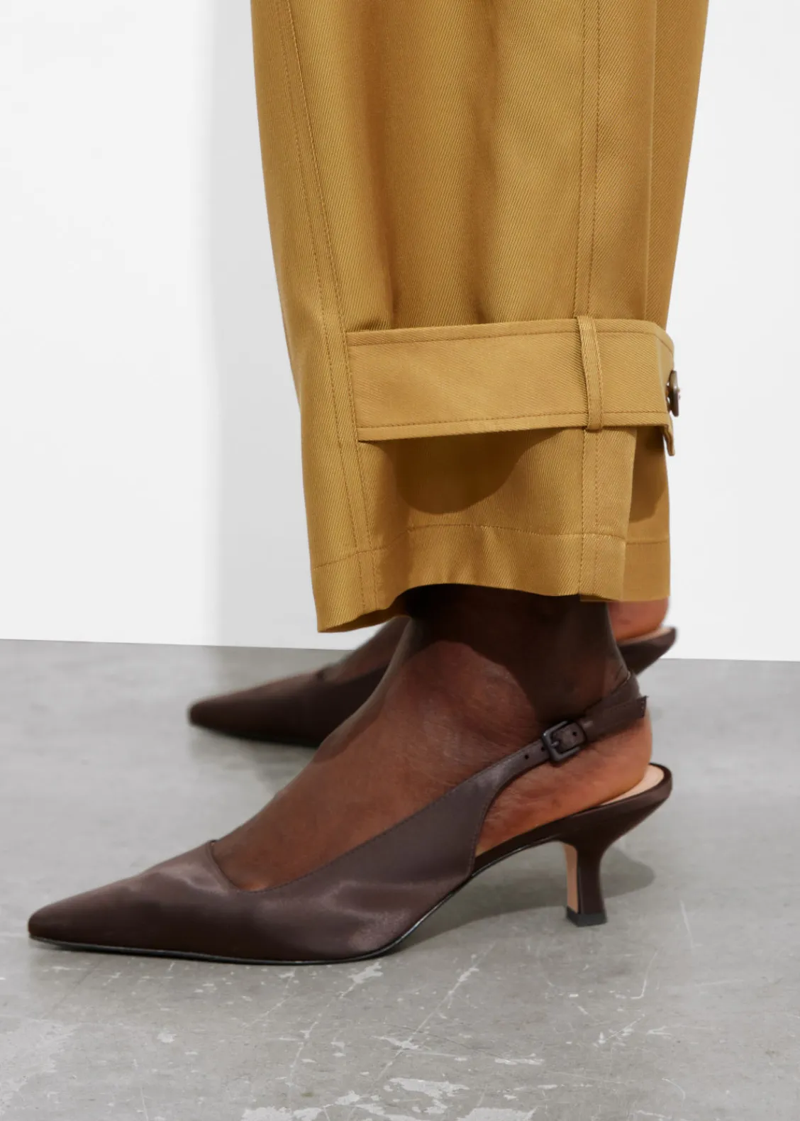 & Other Stories Heels | Pointed Slingback Pumps