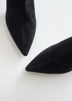 & Other Stories Boots | Pointy Sock Boots Black suede