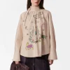 & Other Stories Blouses & Shirts | Printed Bow-Detailed Blouse Beige