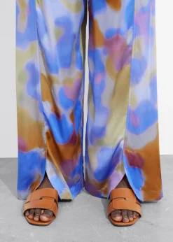 & Other Stories Swimwear | Sets & Suits | Printed Satin Trousers Blue Print