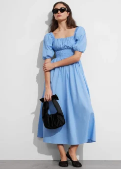 & Other Stories Dresses | Puff-Sleeve Midi Dress