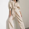 & Other Stories Jumpsuits | Pants | Relaxed Belted Jumpsuit Beige