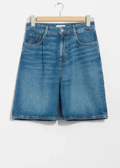 & Other Stories Sets & Suits | Shorts | Relaxed Denim Shorts Mid Blue