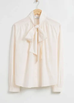 & Other Stories Blouses & Shirts | Relaxed Lavallière-Neck Blouse
