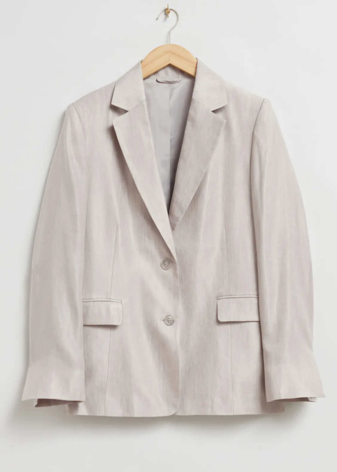 & Other Stories Sets & Suits | Outerwear | Relaxed Linen-Blend Blazer Light Grey