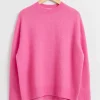 & Other Stories Sweaters & Knits | Relaxed Soft Wool Crewneck Sweater Pink