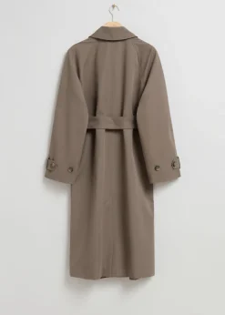 & Other Stories Outerwear | Relaxed Trench Coat Mole