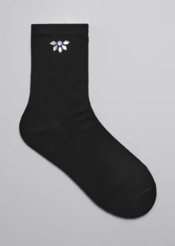 & Other Stories Lingerie | Rhinestone Socks Black