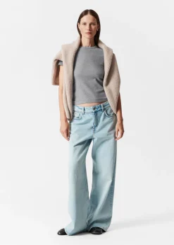 & Other Stories Tops | Ribbed Cropped T-Shirt