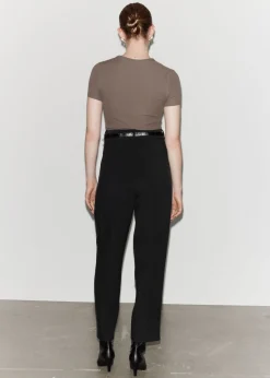 & Other Stories Tops | Ribbed Cropped T-Shirt
