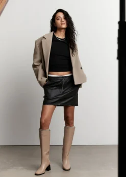 & Other Stories Tops | Ribbed Cropped T-Shirt