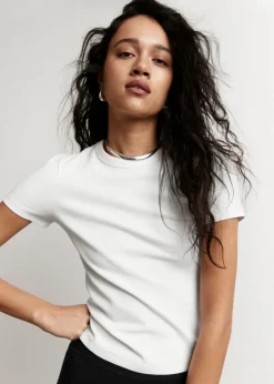 & Other Stories Tops | Ribbed Cropped T-Shirt