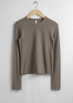 & Other Stories Tops | Ribbed Top