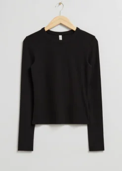 & Other Stories Tops | Ribbed Top