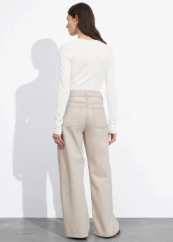 & Other Stories Tops | Ribbed Top