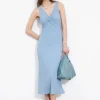 & Other Stories Dresses | Ribbed Twist-Front Midi Dress