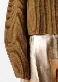 & Other Stories Sweaters & Knits | Rib-Knit Turtleneck Jumper Dark Khaki