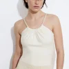 & Other Stories Tops | Rope-Strap Bodysuit White