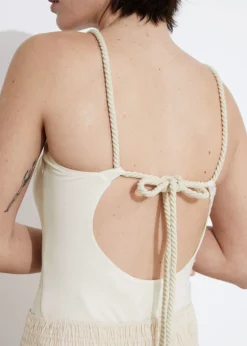 & Other Stories Tops | Rope-Strap Bodysuit White