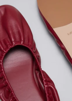 & Other Stories Loafers & Flats | Ruched Leather Ballet Flats