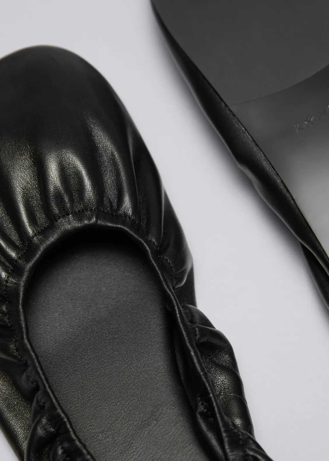 & Other Stories Loafers & Flats | Ruched Leather Ballet Flats