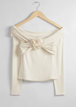 & Other Stories Tops | Ruched Off-Shoulder Top