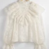 & Other Stories Blouses & Shirts | Ruffled Lace Blouse White