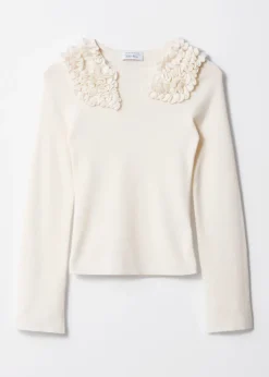 & Other Stories Sweaters & Knits | Ruffled Merino-Blend Top