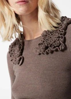 & Other Stories Sweaters & Knits | Ruffled Merino-Blend Top