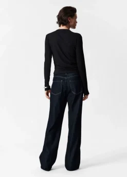 & Other Stories Tops | Ruffled Top Black