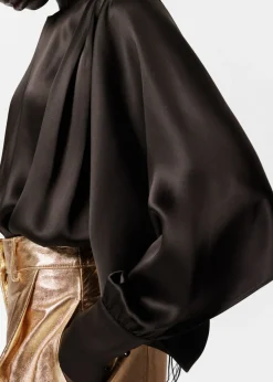 & Other Stories Blouses & Shirts | Satin Blouse Dark Brown